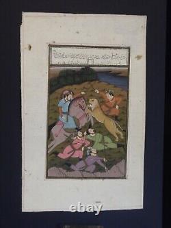 Très belle aquarelle indienne ancienne sur papier C1830
