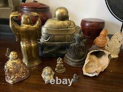 Un Paquet De Bouddhas Antiques Et Vintage. Tibétain, Chinois, Indien