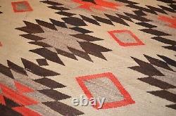 Vieille Couverture De Laine Navajo Rug Native American Indian Textile Antique 73x53