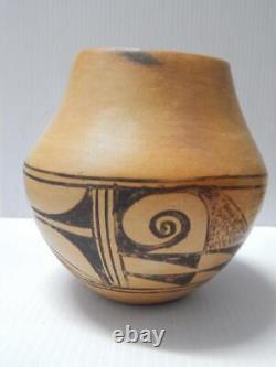 Vintage / Antique Hopi Pueblo Pot Indien Excellente Forme + Potterie Design