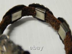 Vintage Antique Navajo Indien Preharvey Lingot Bracelet Sterling Concho Belt Styl