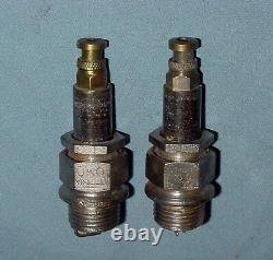 Vintage Antique Uko Modèle D 18mm Mica Motorcycle Spark Plugs Indian Excelsior