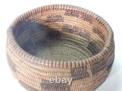 Vintage California Maidu Indian Basket Vers 1890-20 Clean + Nice Great Patina