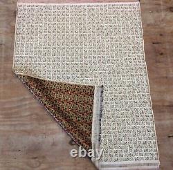 Vintage Indien Brocade Silk & Metal Pictorial Textile