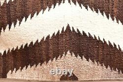 Vintage Navajo Blanket Rug Natif Américain Indien Eye Dazzler Lg Antique 62x32