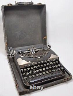 Vintage Remington Remette Portable Machine À Écrire À Écrire Avec Boîte Originale Vieux