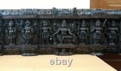 Vintage Wall Panel Hindu God Vishnu Avatar Dashavatar Statue Sculpture Art Décor