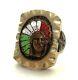 Vtg 1940s/1950s Mexican Biker Ring Sz 9 Vieux Pion Indian Chief Antique Souvenir