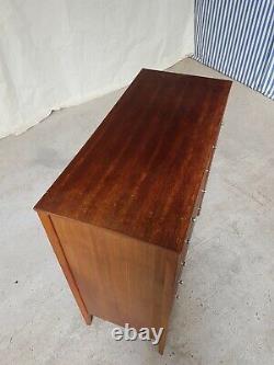 Vtg MID Century Gordon Russell Indian Laurel Tallboy Retro # Chest Tiroirs 456