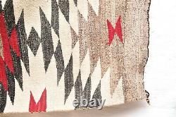 Vtg Navajo Blanket Rug Native Américaine Indienne Tissage Textile Antique 78x43