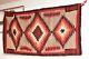 Vtg Navajo Blanket Rug Native American Indian Antique Eye Dazzler 56x31 Textile