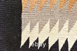 Vtg Navajo Rug Native Américaine Indienne Tissage Textile Antique 24x20 Eye Dazzler
