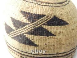 Xtra Fine Antique / Vintage Hupa / Yurok California Indian Hat Basket