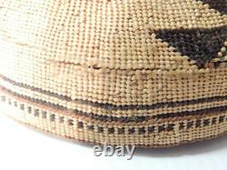 Xtra Fine Antique / Vintage Hupa / Yurok California Indian Hat Basket