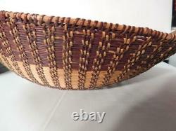 Xtra Fine Antique Vintage Mono Indian Sifter Basket Californie